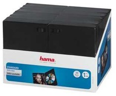 Hama DVD obal na 1 DVD s fólií 30 ks juoda