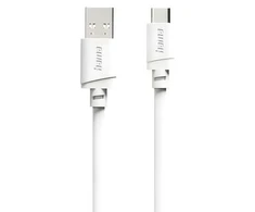Hama USB-A - USB-C, 2m, balta
