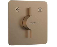Hansgrohe vannas/dušas maisītāja DuoTurn Q virsapmetuma daļa, 2 izejas, brushed bronze