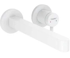 Hansgrohe izlietnes maisītāja Finoris virsapmetuma daļa, 2 MC, iztece 228 mm, no sienas, matēta balta