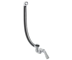 Hansgrohe Flexaplus vonios sifonas 70x40/50 mm, be dekoratyvios dalies, trosas 780 mm, plastikas, baltas