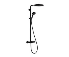 Hansgrohe dušas sistēma Pulsify 260 1 jet ar termostatu Ecostat Fine un rokas dušu 3 jet, matt juodas