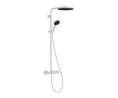 Hansgrohe dušas sistēma Pulsify 260 1 jet ar termostatu Ecostat Fine un rokas dušu 3 jet, matt baltas
