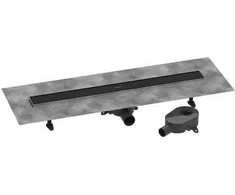 Hansgrohe dušas kanāls RainDrain Go, 800 mm, flīzējams, matēts juodas