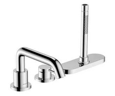 Hansgrohe vannas maisītāja Tecturis S virsapmetuma daļa, 3 caurumu, uz virsmas, hroms
