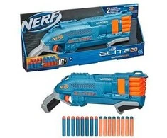 Hasbro Didelis lengvas Nerf Elite 2.0 ginklų rinkinys + 16 kulkų vaikams ZA5179