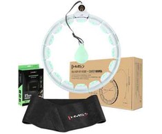 HMS Rinkinys HULA HOP HHW06 Žalias Z PIŁKĄ GRAWITACYJNĄ I LICZNIKIEM + PAS BR163 Juodas PLUS SIZE