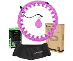 HULA HOP RINKINYS HHW12 VIOLETINIS SU SVORIAIS IR HMS DIRŽAS BR163 Juodas PLUS SIZE