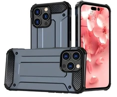 Hurtel Hybrid Armor iPhone 16 Pro Max – telefono dėklas, mėlynos spalvos