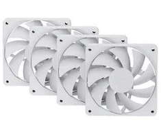 HYTE FA12 Fans, Pack of 4 – 120mm, Snow Baltas