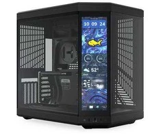 Hyte Y70 Touch Infinite (juodas, Tempered Glass x 2)