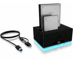 RAIDSONIC Icy Box IB-127CL-U3 2,5/3,5 colio SATA SSD su USB3.2 (Gen1) palaikymu