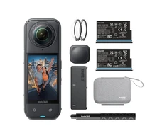 Veiksmo kameros rinkinys Insta360 X5 pradedantiesiems, juodos spalvos