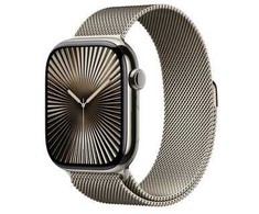 Išmanusis laikrodis Apple Watch Series 10 LTE 46mm natūralaus titano korpusas su natūralia Milano apyranke - M/L