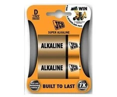 JCB super alkalická baterie D (LR20) blister 2 ks