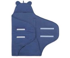 Jollein autokėdutės ir lopšio užklotas Basic Stripe Jeans Mėlyna