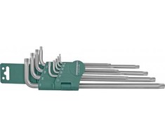 JONNESWAY TORX veržliarakčių "L" TIPO RINKINYS 10 vnt. YPAČ ILGAS H12S110S