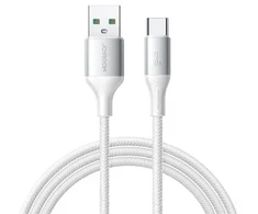 Joyroom S-A28 „Flash“ serijos 3A USB-A – USB-C kabelis, 2 m – baltos spalvos