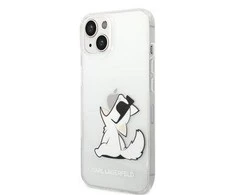 Karl Lagerfeld dėklas, skirtas iPhone 14 Plus 6,7 KLHCP14MCFNRC permatomas kietas dėklas Choupette Fun