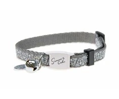 Kačių antkaklis Karlie Simon's Cat, 20-30cmx10mm, pilka