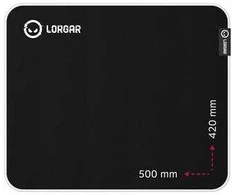 Lorgar Legacer 755, Pelės kilimėlis žaidimams, Ultra-gliding surface, Violetinė anti-slip rubber base, size: 500mm x 420mm x 3mm, weight 0.45kg