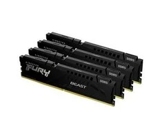 RAM Kingston KF552C40BBK4-64 64GB 5200MT/s DDR5 CL40 DIMM (Kit of 4) FURY Beast Juodas XMP | Kingstonas