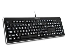 CONNECT IT CI-71 klaviatūra su LED apšvietimu ir DIDELIU šriftu, USB