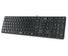 Genius SlimStar 126 COPILOT klaviatūra su laidu (USB) CZ/SK, juoda