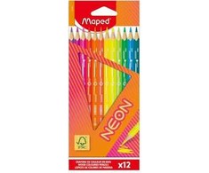 Maped Neon Colorpeps kreidelės 12 neoninių spalvų, trikampės