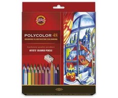 Koh-i-noor Polycolor pieštukai, 48 spalvų