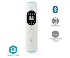 „Nedis“ termometras „Nedis SmartLife“ infraraudonųjų spindulių termometras su LED ekranu, skirtas ausims / kaktai, „Baltas“