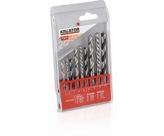 Grąžtas Kreator KRT012501 - 9 pcs Drill bits SET - metal, stone, wood