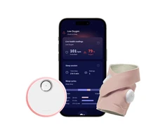 Išmani kūdikio kojinė „Owlet Dream Sock“, rusvos spalvos