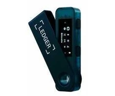 Ledger Nano S Plus safyro mėlynos spalvos kriptovaliutų aparatinė piniginė