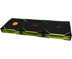 Lian Li UNI FAN TL Wireless LCD korpuso ventiliatorius, ARGB, PWM, 3er-Pack su valdikliu- 120 mm, juodos spalvos