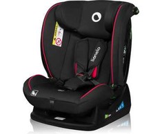 Lionelo automobilinė kėdutė Aart i-Size 40–150 cm, R129 i-Size, LO-AART I-SIZE Juodas CARBON Raudonas