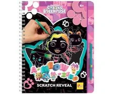 Dante Lisciani LISCIANI KOCI NAMELIS GABI ESKIZŲ KNYGA A-Miau-Mazing SCRATCH REVEL