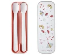 Rosti Mepal Mepal šaukšteliai kūdikiui ’Flowers &amp; Butterflies’ 2vnt