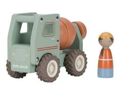 LITTLE DUTCH - Medinis betono maišyklės automobilis, 12 mėn.+