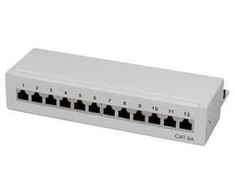 LOGILINK NP0019 LOGILINK- Patch Panel Desktop Cat.6A STP 12 jungtys, pilkas