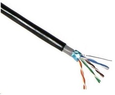 Lynx CS Montavimo kabelis, Cat5E, viela, PVC, 305m, pe + PVC (LX-SLD-FTP5E-OUTDJ-BK)