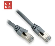 LYNX FTP jungiamasis kabelis Cat6, PVC, 2m, pilkas