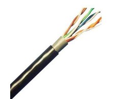 Planet Lynx CS montavimo kabelis, Cat5E, tvirtas, PVC, 305 m (LX-SLD-UTP5E-OUTDJ-BK)