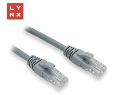 LYNX UTP jungiamasis kabelis Cat6, PVC, 0,3 m, pilkas (pakuotėje 10 vnt.)