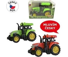MaDe 00921 Traktor s českým hlasem, světlo a zvuk, na setrvačník