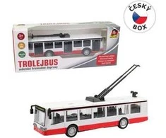 MaDe 09026 - Metalinis troleibusas su atbuline eiga, 16 cm