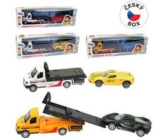 MaDe 14855 - Automobilių vilkikas, metalinis, atbulinės eigos, 22 x 5,5 x 5,5 cm