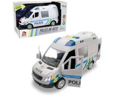 MaDe Auto policejní dodávka na setrvačník s reálným hlasem posádky