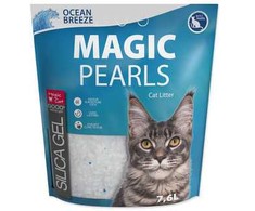 Placek Silikona pakaiši kaķu tualetei - Magic Pearl Ocean Breeze 7.6 L