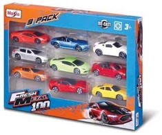 MAISTO DIE CAST auto modelių rinkinys Fresh Metal 3", 9 vnt., 11077